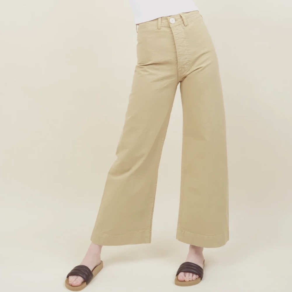 Jesse Kamm Sailor Pants Color Buff Size 6 EUC